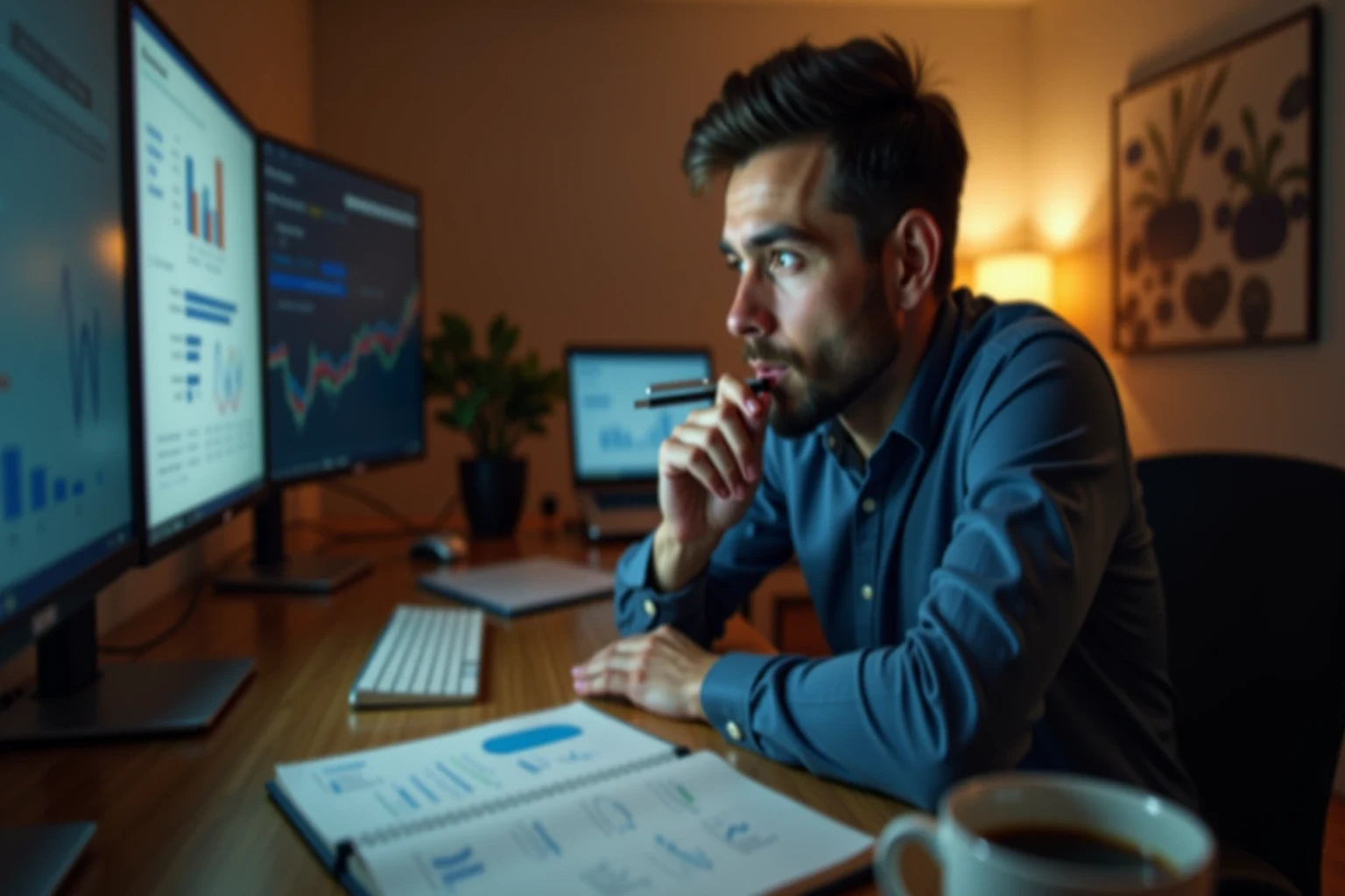 Professionelle Analyse von Handball-Quoten am Monitor zur Identifikation von Value Bets